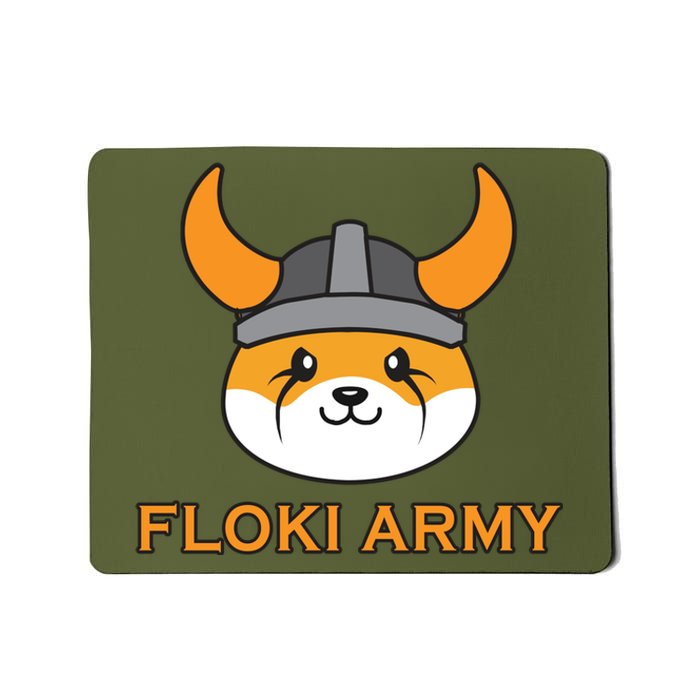 Floki Inu Army Crypto Currency Vikings Crypto Mousepad