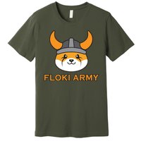 Floki Inu Army Crypto Currency Vikings Crypto Premium T-Shirt