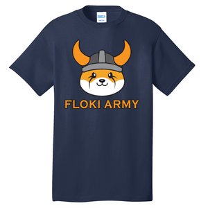 Floki Inu Army Crypto Currency Vikings Crypto Tall T-Shirt