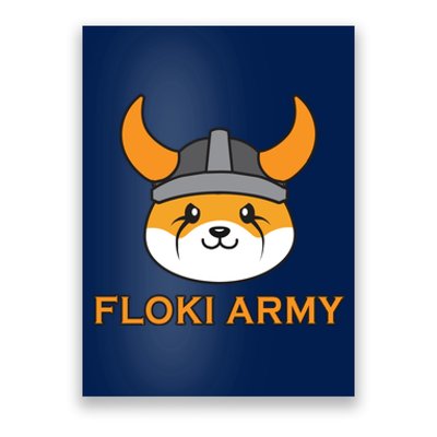 Floki Inu Army Crypto Currency Vikings Crypto Poster