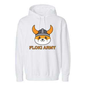 Floki Inu Army Crypto Currency Vikings Crypto Garment-Dyed Fleece Hoodie