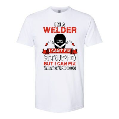 Funny Im A Welder Gift Welding Wedding Supplies Dad Gift Softstyle® CVC T-Shirt