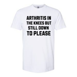 Funny Inappropriate Adult Humor Arthritis Still Down Please Softstyle CVC T-Shirt