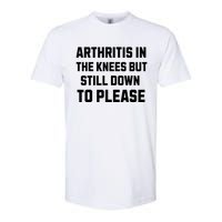 Funny Inappropriate Adult Humor Arthritis Still Down Please Softstyle CVC T-Shirt