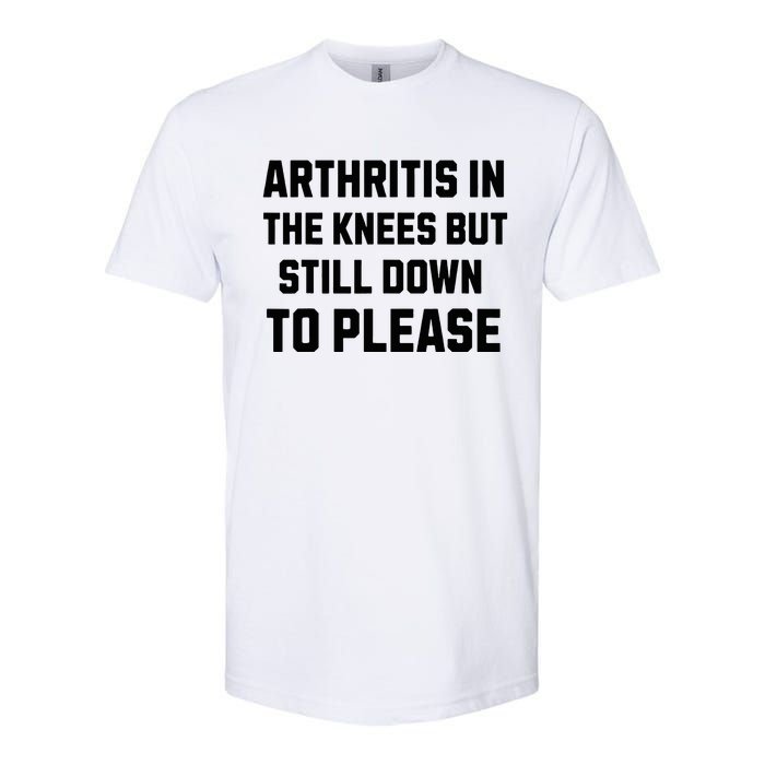 Funny Inappropriate Adult Humor Arthritis Still Down Please Softstyle CVC T-Shirt