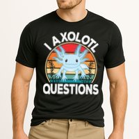 Funny I Axolotl Questions Cute Blue Axolotl Kawaii Retro Performance Shirt