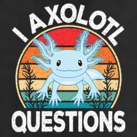 Funny I Axolotl Questions Cute Blue Axolotl Kawaii Retro Microfiber Hand Towel