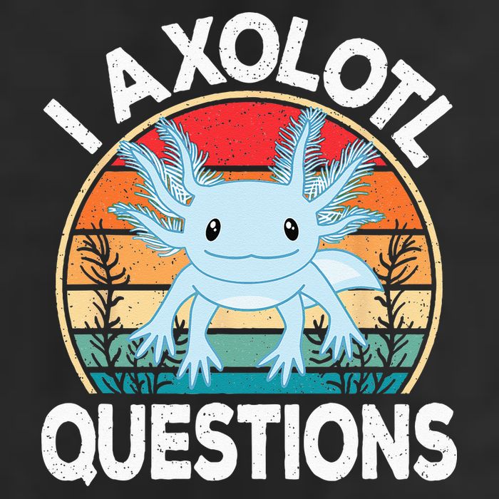 Funny I Axolotl Questions Cute Blue Axolotl Kawaii Retro Microfiber Hand Towel