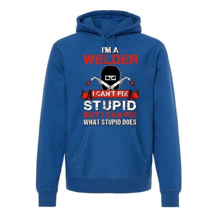 Funny Im A Welder Gift Welding Wedding Supplies Dad Gift Premium Hoodie