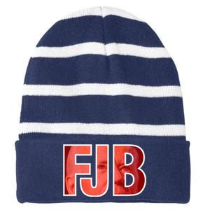 FJB Image Apparel Striped Beanie with Solid Band