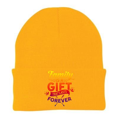 Family Is A Gift That Lasts Forever Families Reunion Party Cool Gift Knit Cap Winter Beanie