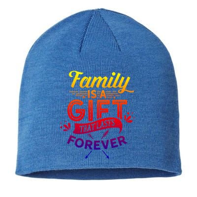 Family Is A Gift That Lasts Forever Families Reunion Party Cool Gift Sustainable Beanie