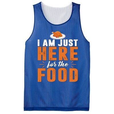 Funny I Am Just Here For The Food Meaningful Gift Mesh Reversible Basketball Jersey Tank