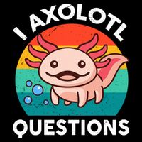 Funny I Axolotl Question Retro Button