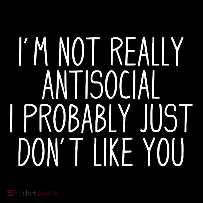 Funny Introvert Antisocial Poster