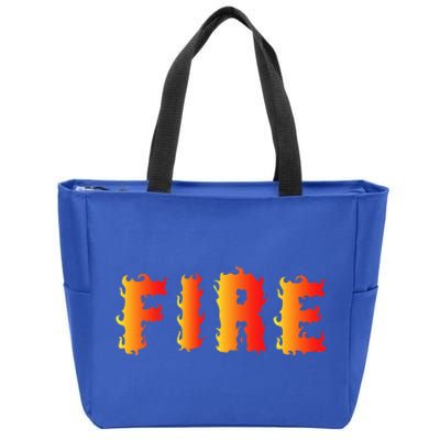 Funny Ice and Fire Costume Halloween Family Matching Zip Tote Bag