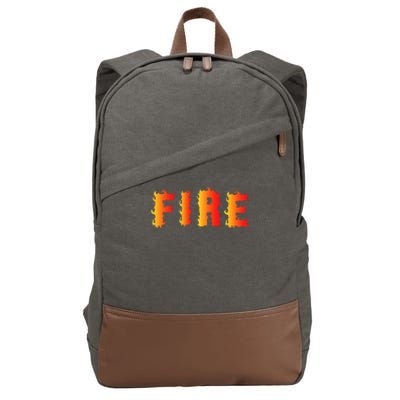 Funny Ice and Fire Costume Halloween Family Matching Cotton Canvas Backpack