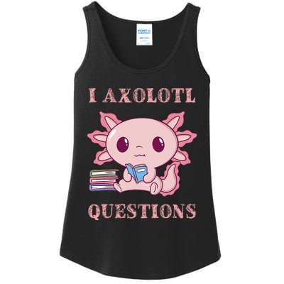 Funny I Axolotl Questions Cute Axolotl Kids Girl Ladies Essential Tank