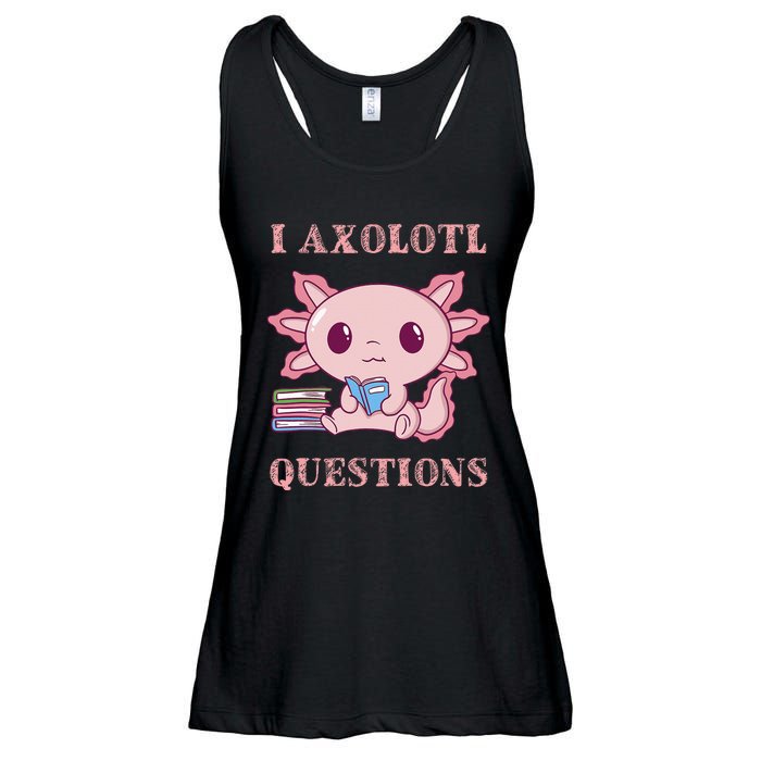 Funny I Axolotl Questions Cute Axolotl Kids Girl Ladies Essential Flowy Tank