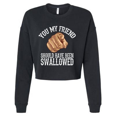 Funny Inappropriate Adult Humor Sarcastic Sex Gift Cropped Pullover Crew