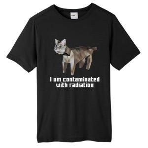 Funny I Am Contaminated With Radiation Ironic Cat Meme Tall Fusion ChromaSoft Performance T-Shirt