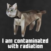 Funny I Am Contaminated With Radiation Ironic Cat Meme 15oz Campfire Ceramic Mug