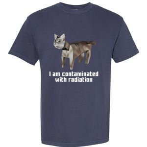 Funny I Am Contaminated With Radiation Ironic Cat Meme Garment-Dyed Heavyweight T-Shirt