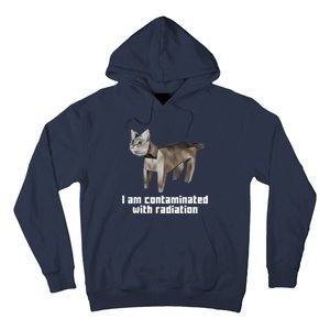 Funny I Am Contaminated With Radiation Ironic Cat Meme Hoodie