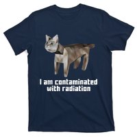 Funny I Am Contaminated With Radiation Ironic Cat Meme T-Shirt