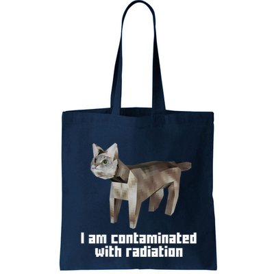 Funny I Am Contaminated With Radiation Ironic Cat Meme Bag