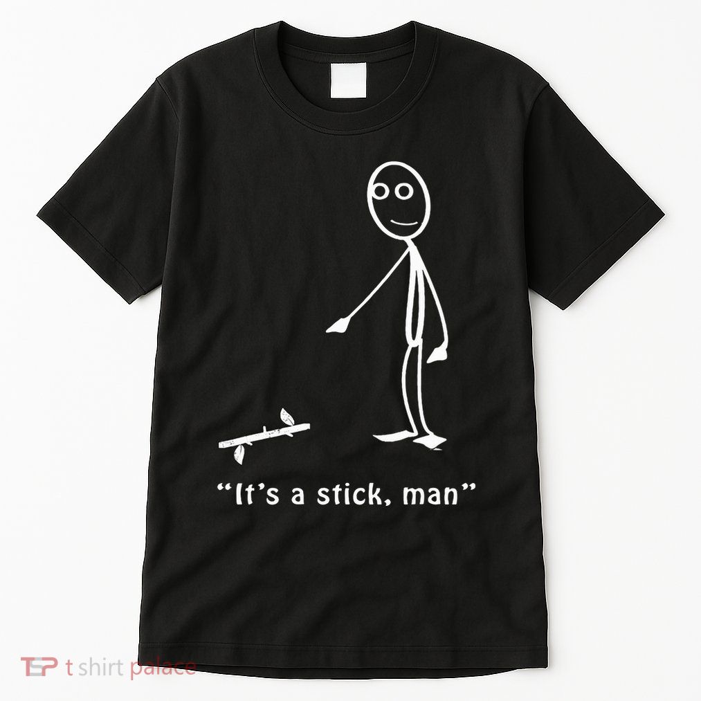 Funny ItS A Stick Man Stickman Costume Stick Figure Tall T-Shirt