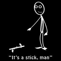 Funny ItS A Stick Man Stickman Costume Stick Figure 16 in Basic Backpack