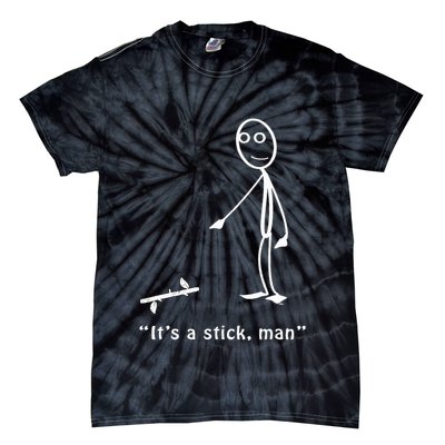 Funny ItS A Stick Man Stickman Costume Stick Figure Tie-Dye T-Shirt