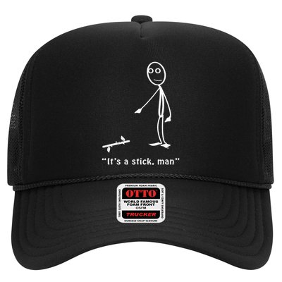 Funny ItS A Stick Man Stickman Costume Stick Figure Trucker Hat