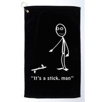 Funny ItS A Stick Man Stickman Costume Stick Figure Golf Towel
