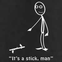 Funny ItS A Stick Man Stickman Costume Stick Figure Golf Towel