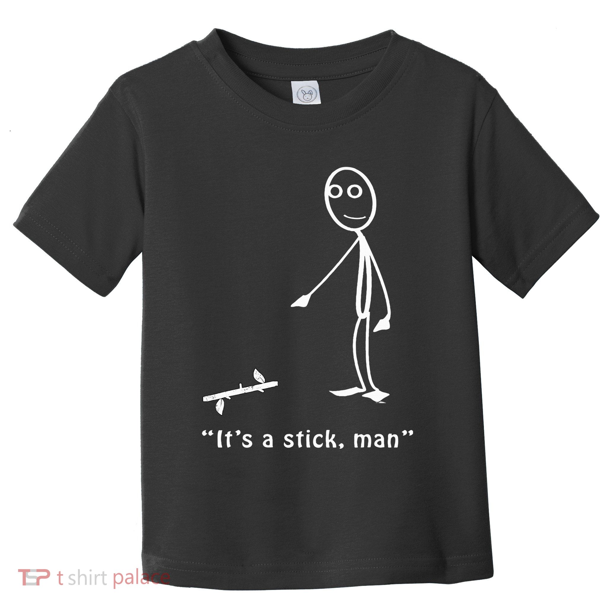 Funny ItS A Stick Man Stickman Costume Stick Figure Toddler T-Shirt