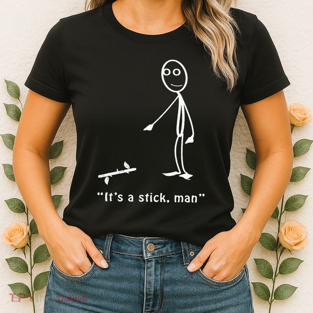 Funny ItS A Stick Man Stickman Costume Stick Figure Womens T-Shirt