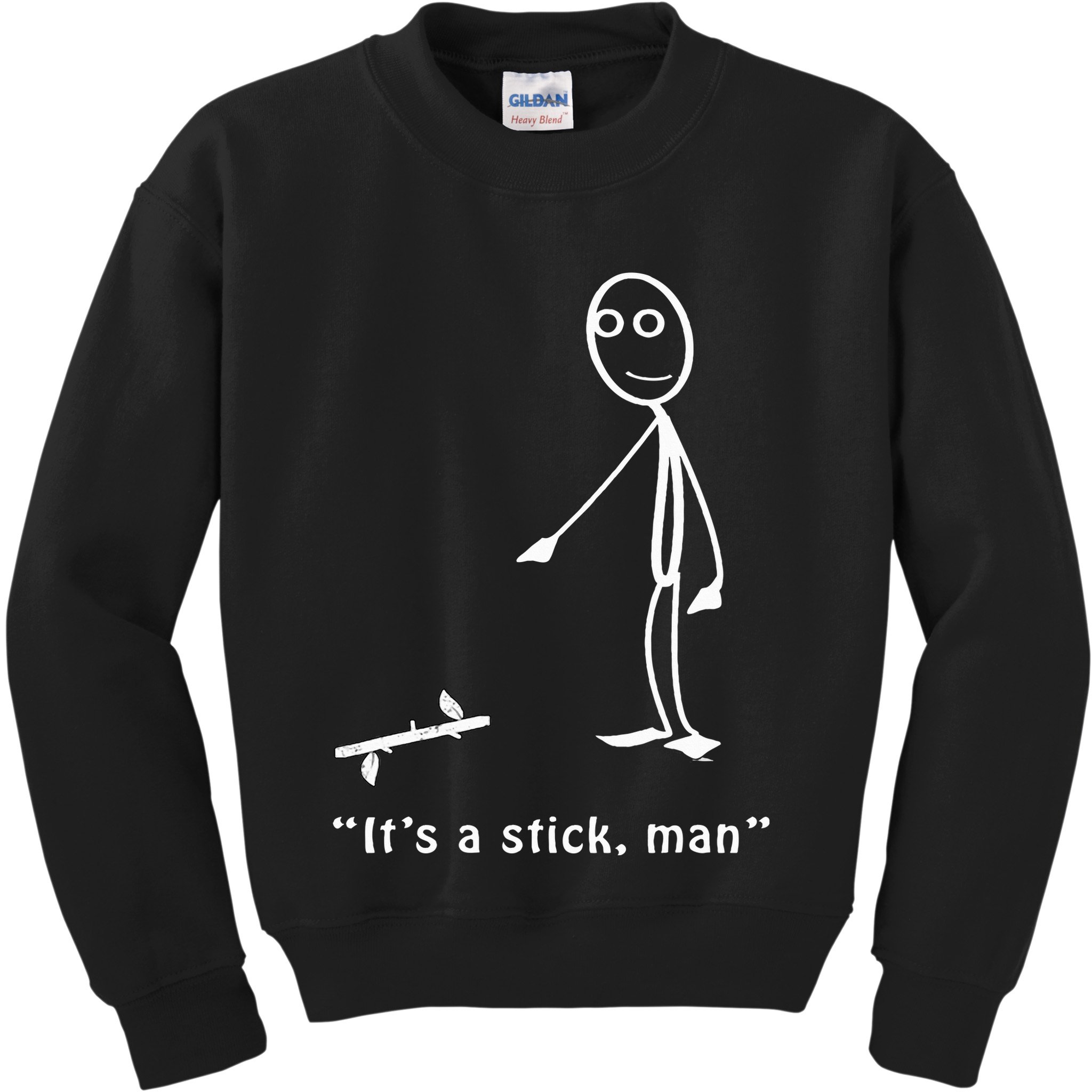 Funny ItS A Stick Man Stickman Costume Stick Figure Kids Sweatshirt