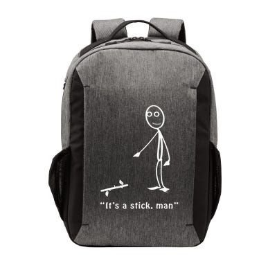 Funny ItS A Stick Man Stickman Costume Stick Figure Vector Backpack