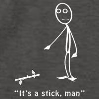 Funny ItS A Stick Man Stickman Costume Stick Figure Vector Backpack