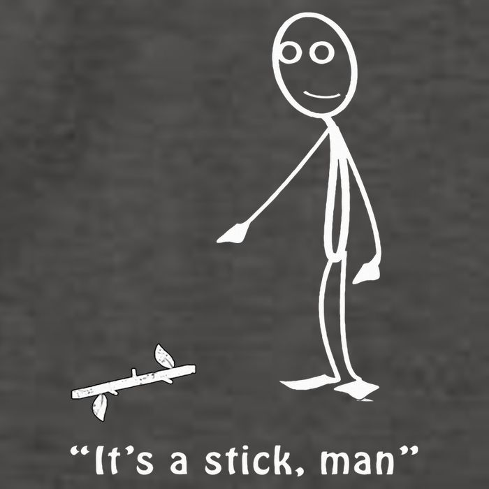 Funny ItS A Stick Man Stickman Costume Stick Figure Vector Backpack
