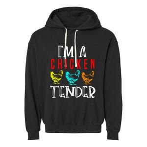 Funny IM A Chicken Tender Gifts Birthday Party Accessories Garment-Dyed Fleece Hoodie