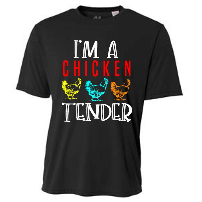 Funny IM A Chicken Tender Gifts Birthday Party Accessories Cooling Performance Crew T-Shirt