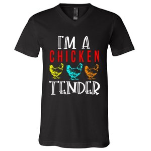 Funny IM A Chicken Tender Gifts Birthday Party Accessories V-Neck T-Shirt