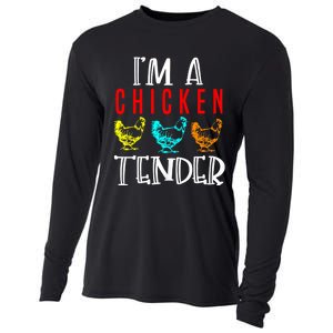 Funny IM A Chicken Tender Gifts Birthday Party Accessories Cooling Performance Long Sleeve Crew