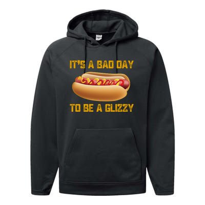 Funny It’s A Bad Day To Be A Glizzy Performance Fleece Hoodie