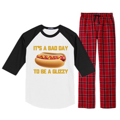 Funny It’s A Bad Day To Be A Glizzy Raglan Sleeve Pajama Set