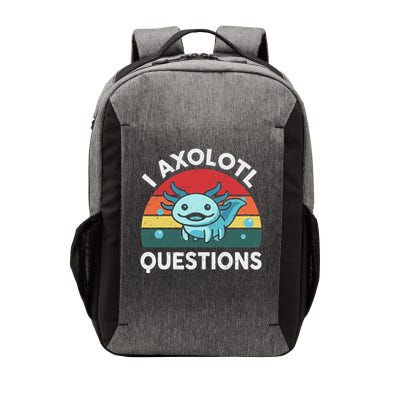 Funny I Axolotl Questions Cute Axolotl Vector Backpack