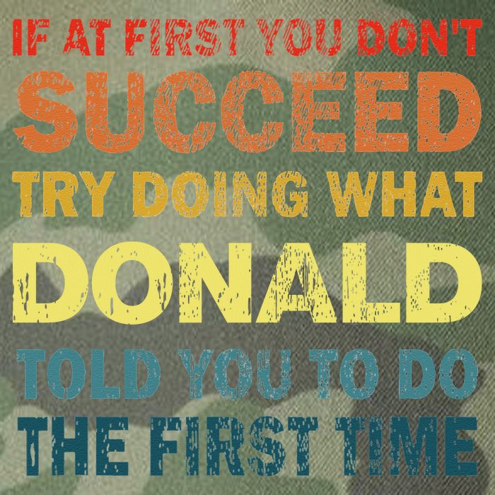 Funny If At First You Dont Succeed Try Doing What Donald Told You To Do Legacy Tie Dye Trucker Hat
